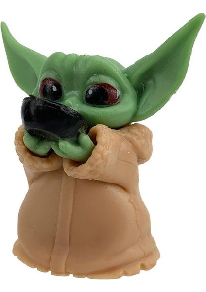The Mandalorian Baby Yoda Grogu Bebek Yoda Aksiyon Figür Oyuncak Seti 5 Yoda Figürü Bir Arada Set C