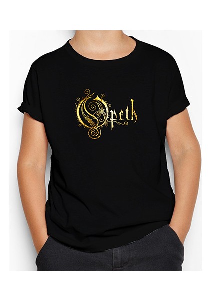 Opeth Logo Classic Siyah Çocuk Tişört