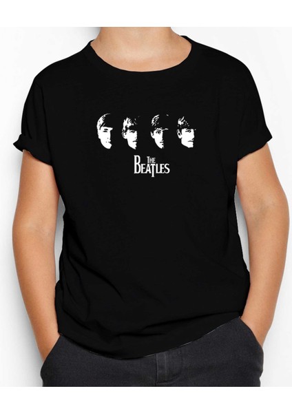The Beatles Meet The Beatles! Siyah Çocuk Tişört