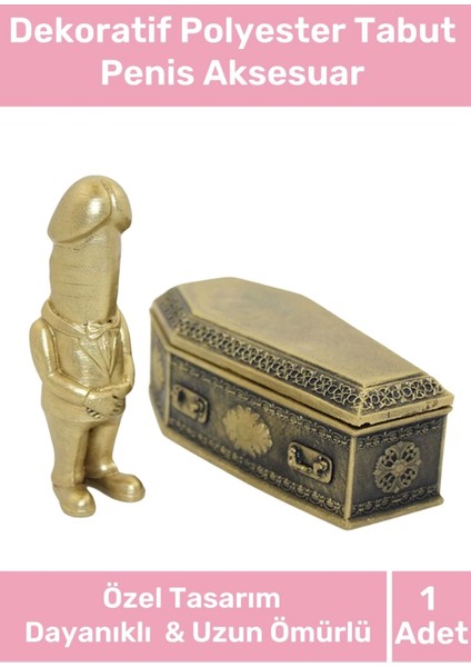 Özel Üretim Hediyelik Şaka Eğlence Dekoratif Bereket Tanrısı Polyester Tabut Aksesuar 15*8 cm