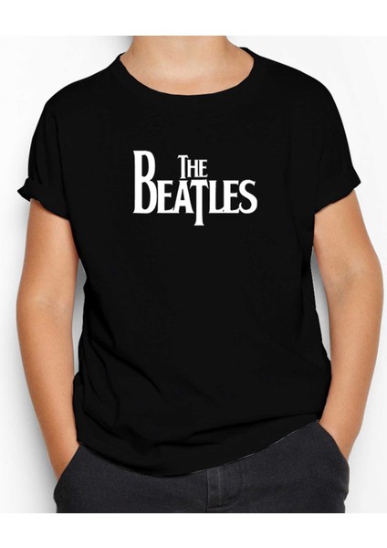 The Beatles Logo Siyah Çocuk Tişört