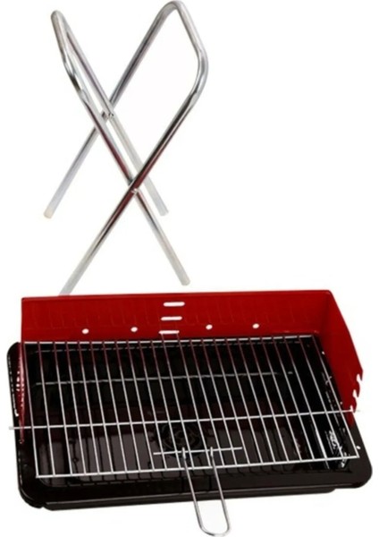 Lüx Seyyar Ayaklı 40 cm Mangal Katlanır Mangal Portatif Ayaklı Mangal ( Yelpaze Hediyeli) 40 cm modelleri