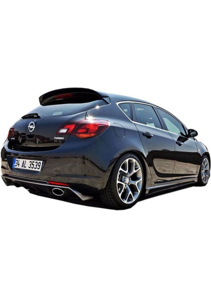 Uyumlu Opel Astra J Hb (2010-2012) Makyajsız Arka Tampon Eki - Difüzör (Plastik)