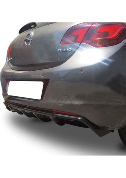 Uyumlu Opel Astra J Hb (2010-2012) Makyajsız Arka Tampon Eki - Difüzör (Plastik) modelleri