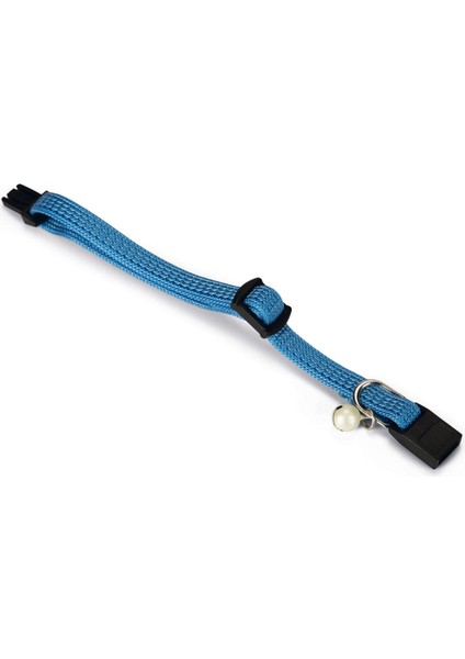 Yavru Kedi Boyun Tasması, Zilli, Mavi, 15-22CM Bstmy