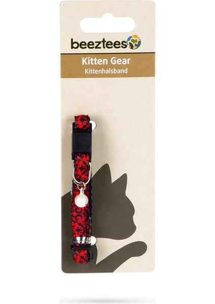 Yavru Kedi Boyun Tasması, Zilli, Kırmızı, 16-23CM Bstmy