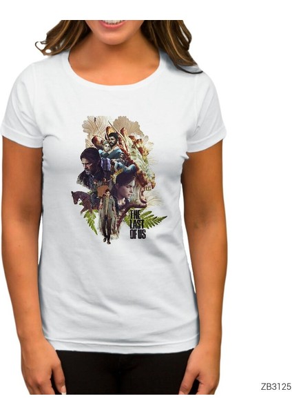 The Last Of Us Art Beyaz Kadın Tişört