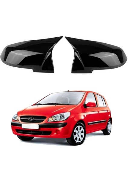 Hyundai Getz 2002-2011 Uyumlu Batman Parlak Siyah Ayna Kapağı