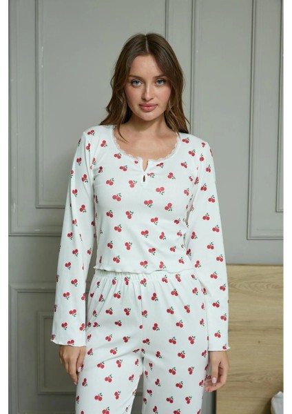Vişneli Pijama Takımı Strawberry Fields