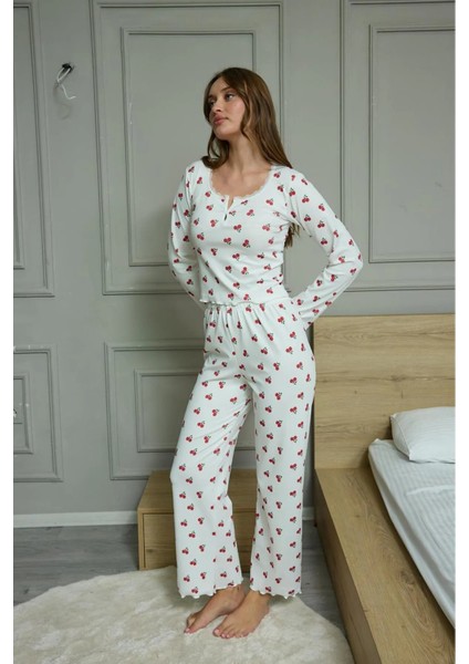 Vişneli Pijama Takımı Strawberry Fields
