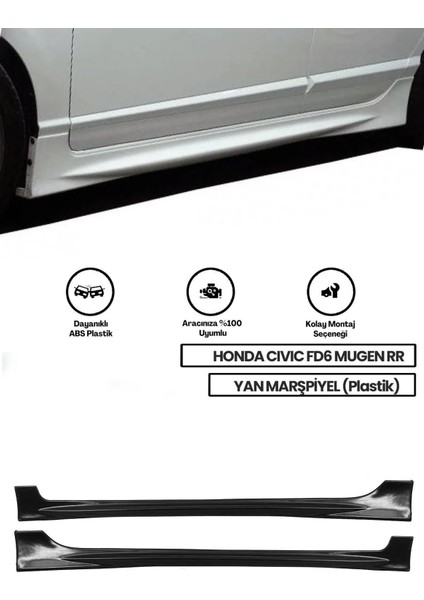 Honda Civic Fd6 2006-2009 Makyajsız Kasa Uyumlu Boyasız Plastik Body Kit Seti modelleri