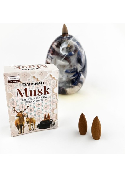 Musk Geri Akış (Back Flow) Kahverengi Tütsü 10 Adet