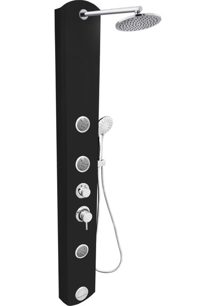 Yeni Fırat Mafsallı Masajlı Duş Paneli , Duş Sistemi , Duş Başlığı , Paslanmaz Krom