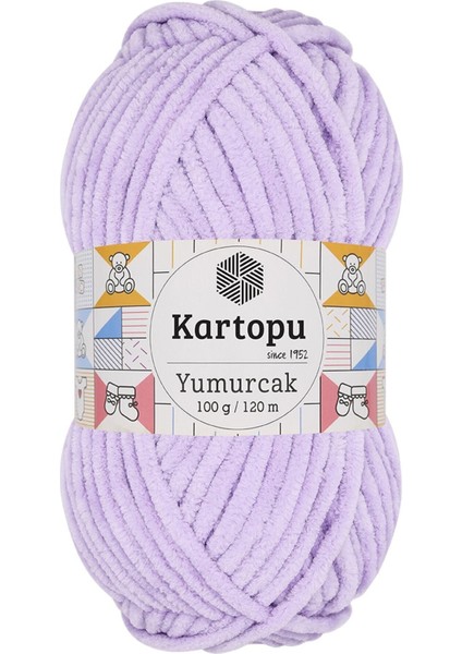 Yumurcak Kadife El Örgü İpi Lila K702