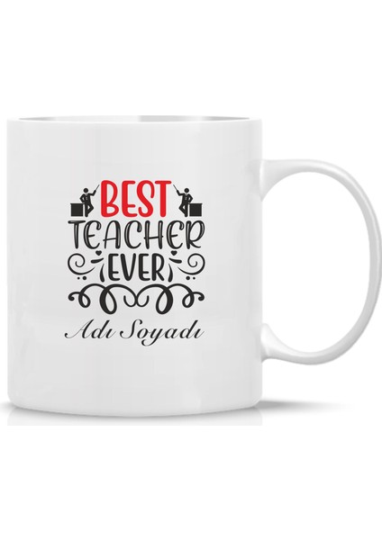 En İyi Öğretmen Kişiye Özel Baskılı Kupa Best Teacher