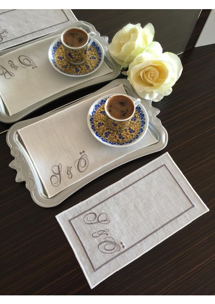 Kişiye Özel Nakışlı Söz&nişan Mendili, Tepsi Örtüsü, Söz Mendili