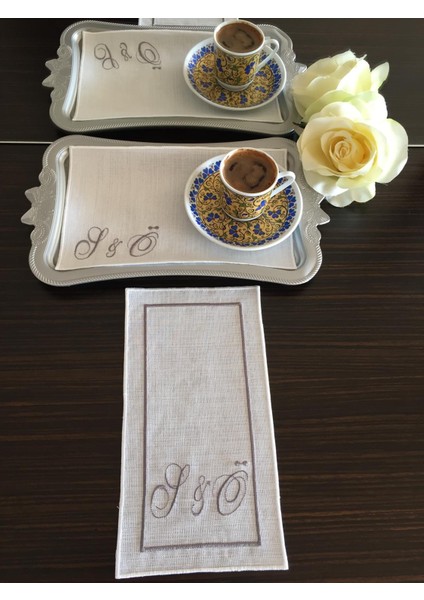 Kişiye Özel Nakışlı Söz&nişan Mendili, Tepsi Örtüsü, Söz Mendili