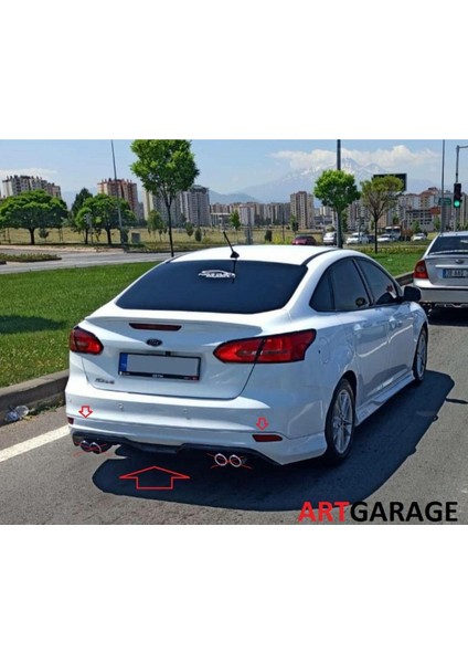 Ford Focus 3 2012-2018 Arka Geçme Difizör-Fiberglass-Boyasiz