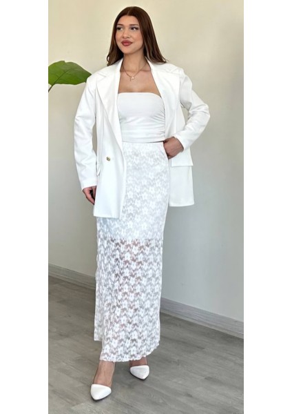 Rahat Kalıp Uzun Kollu Blazer Ceket