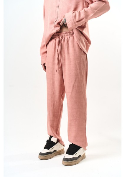 Erkek Sofia Baggy Pantolon Pembe