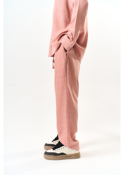 Erkek Sofia Baggy Pantolon Pembe