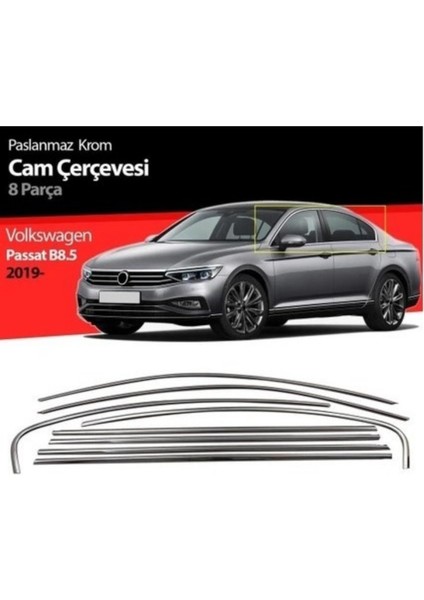 Vw Passat B 8,5 Sd Krom Cam Çerçevesi 8 Parça Tamtur 2020+ Uyumlu fiyatları