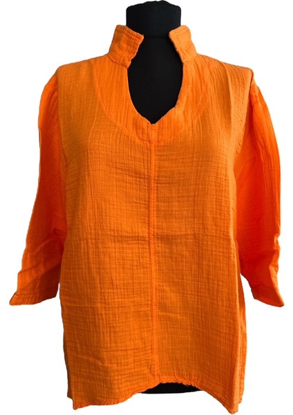 Müslin Hakim Yaka Bluz