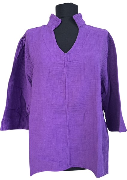 Müslin Hakim Yaka Bluz