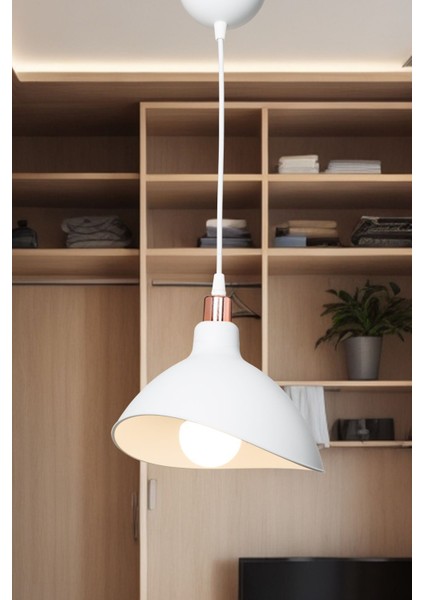 Gold Krom Detaylı Modern Sarkıt Avize Yatak Odası Salon Mutfak Koridor Lamba