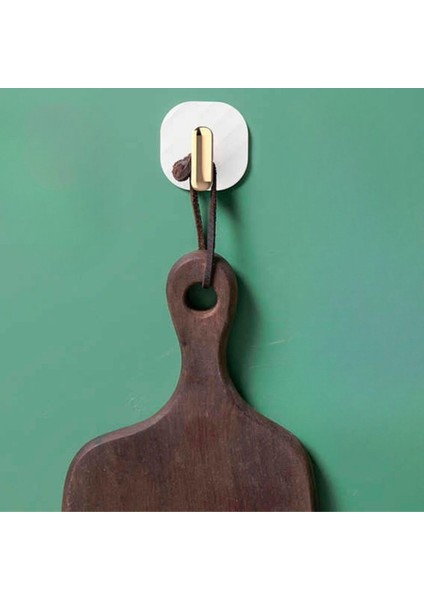 Buffer® 2li Yapışkanlı Retro Askılık Dolap Kapak Kulpu Beyaz
