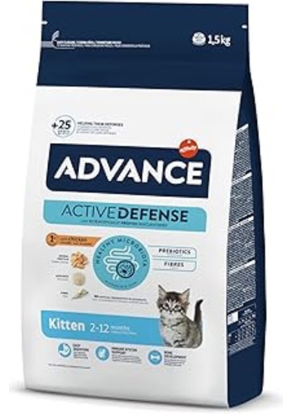 Advance Kuru Kedi Maması, Yavru Kedi Maması, Tavuklu, 1.5 kg