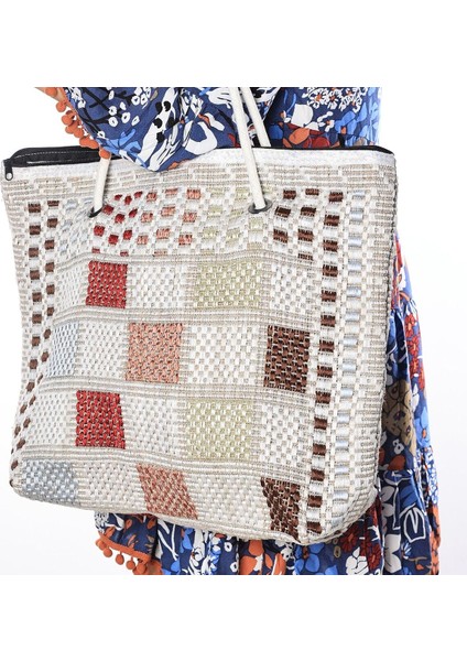 Ajda Renkli Plaj Çantası - fiyatları