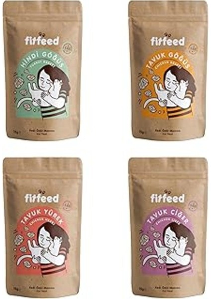 Fitfeed Freeze-Dried Çiğ Kedi Ödülleri Tanışma Paketi 4X15G