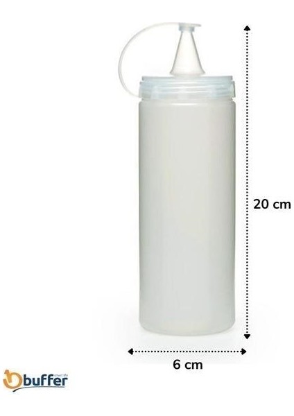 Buffer® Şeffaf Kapaklı Sızdırmaz Yağlık Sosluk Şişesi Plastik Yağdanlık 400 ml AP-9028 fırsatları