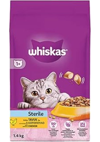 Tavuklu Kısırlaştırılmış Kedi Maması 1.4 kg