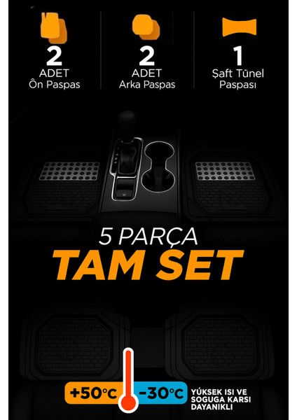 Dacia Sandero HB2009 Model 4d Line Krom Havuzlu Paspas