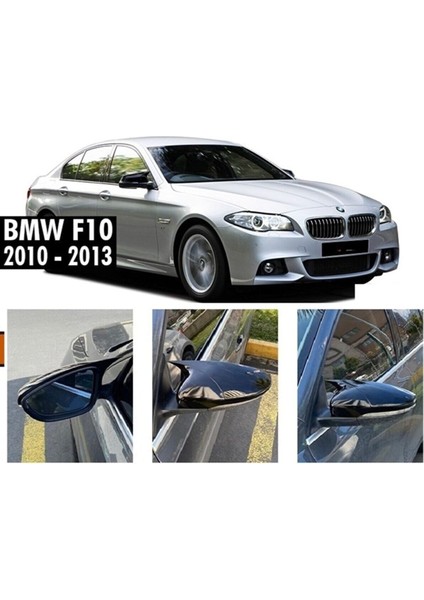Bmw F10 5 Serisi Batman Yarasa Ayna Kapağı Piano Black 2010-2013 Makyajsız Kasa Içindir