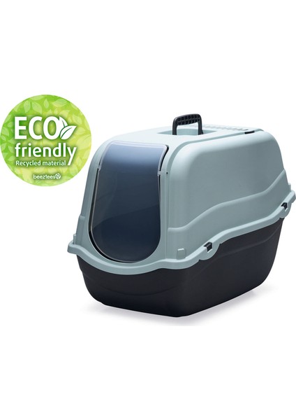 Kapalı Kedi Tuvaleti, Koku Filtreli, Açık Mavi Antrasit, 57X39X41CM Svlrs modelleri