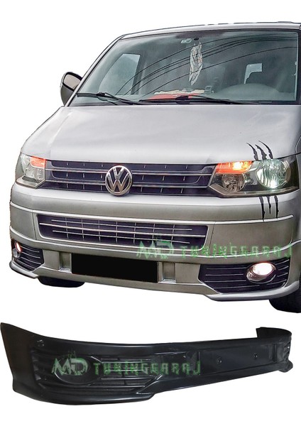 Volkswagen Transporter T5 2010-2016 Makyajlı Kasa Uyumlu Boyasız Plastik Ön Tampon Eki