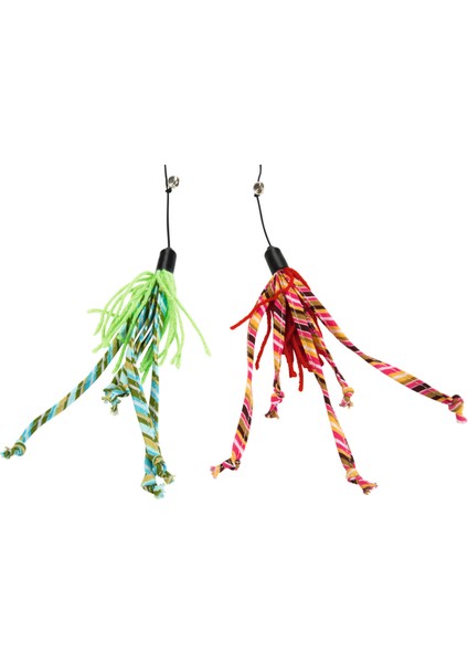 Kedi Oltası, Zilli, Yün İpler Uc, Uzun Dalı İp-70cm, Çeşitli Renklerde, 50cm fiyatları