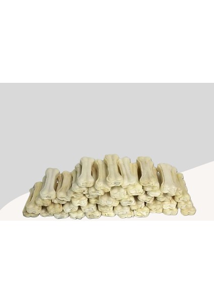 Beyaz Press Diş Kaşıyıcı Köpek Çiğneme Kemiği 8cm 50LI Paket