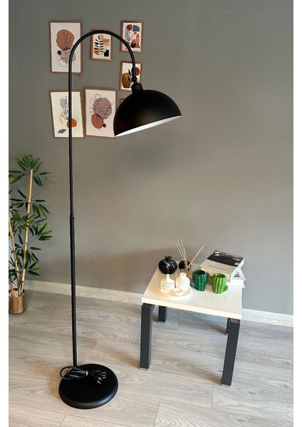 Siyah Lambader Hareketli Başlık Modern Dekoratif Metal Oturma Odası Çalışma Odası Lambası