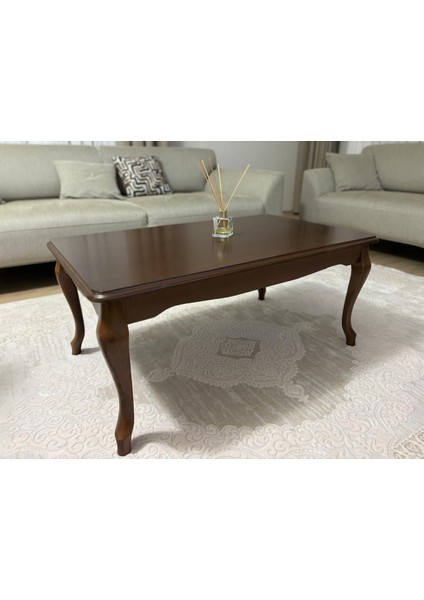 Başaran Mobilya Ultra Kaliteli Mdf Ceviz 70 x 110 Orta Sehpa