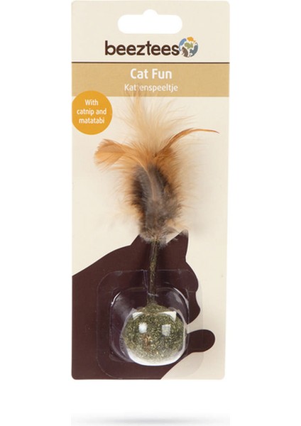 Kedi Oyuncağı, Matatabi Ucunda Tüy ve Kediotu Topu, 16cm fiyatları
