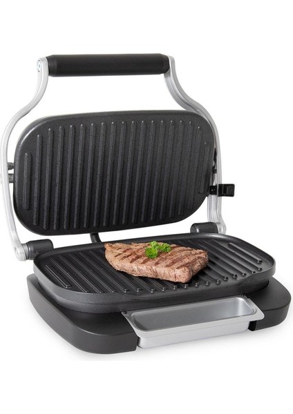 Antrasit Döküm Tost Makinesi + Izgara 1300 W gr 1360