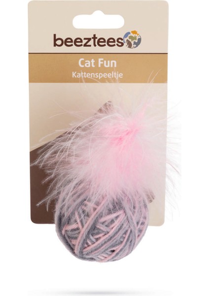 Kedi Oyuncağı, Top Tüylü, Yün, Pembe ve Gri, 5cm fiyatları