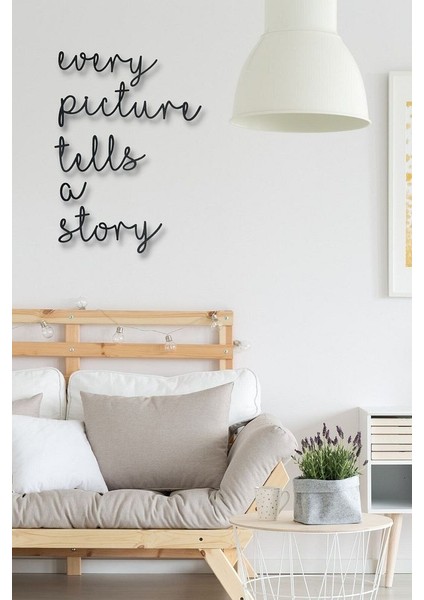 Siyah Every Picture Tells A Story Ahşap Mdf Dekoratif Tablo