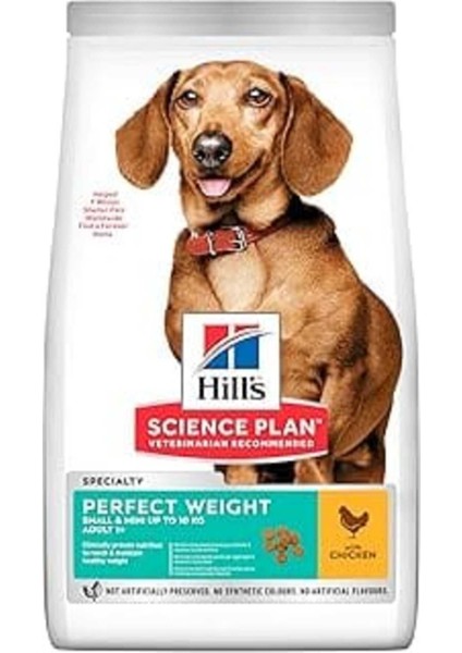 Hill's Perfect Weight Tavuklu Small ve Mini Yetişkin Köpek 1.5 kg