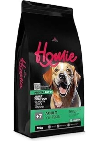 Homie Düşük Tahıllı 7 Yaş Yetişkin Köpek Maması 12 kg