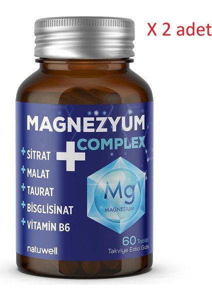 Magnezyum Complex 60 Tablet x 2 Adet